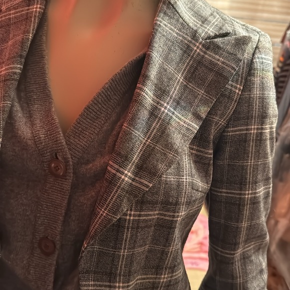 Gianfranco Ferre wool blazer with knit insert IT 40 - Picture 3 of 11